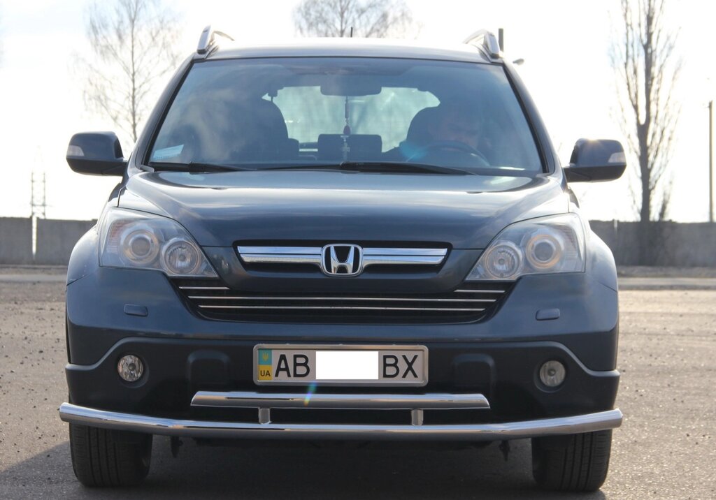 Захист переднього бампера ВУС подвійний Honda CR-V 2006-2012 кенгурятник захист бампера дуги пороги від компанії AUTOAS - фото 1