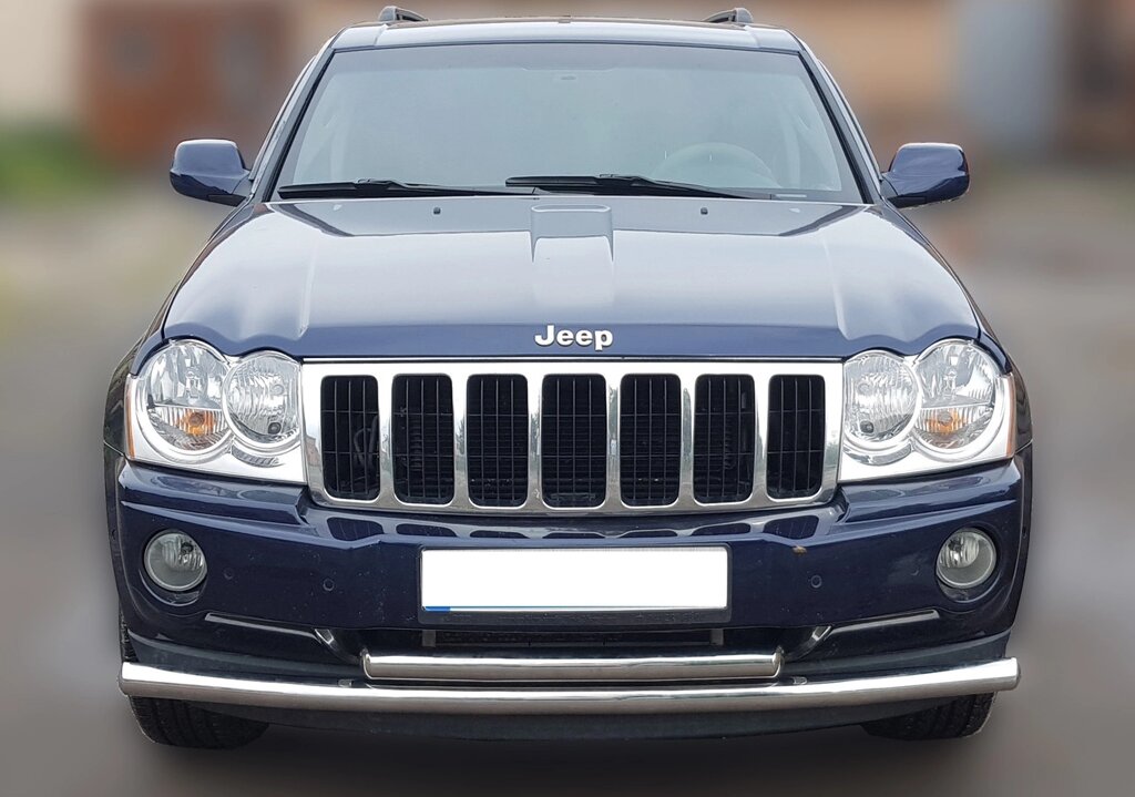 Захист переднього бампера ВУС подвійний Jeep Grand Cherokee 2005-2010 кенгурятник дуги пороги від компанії AUTOAS - фото 1