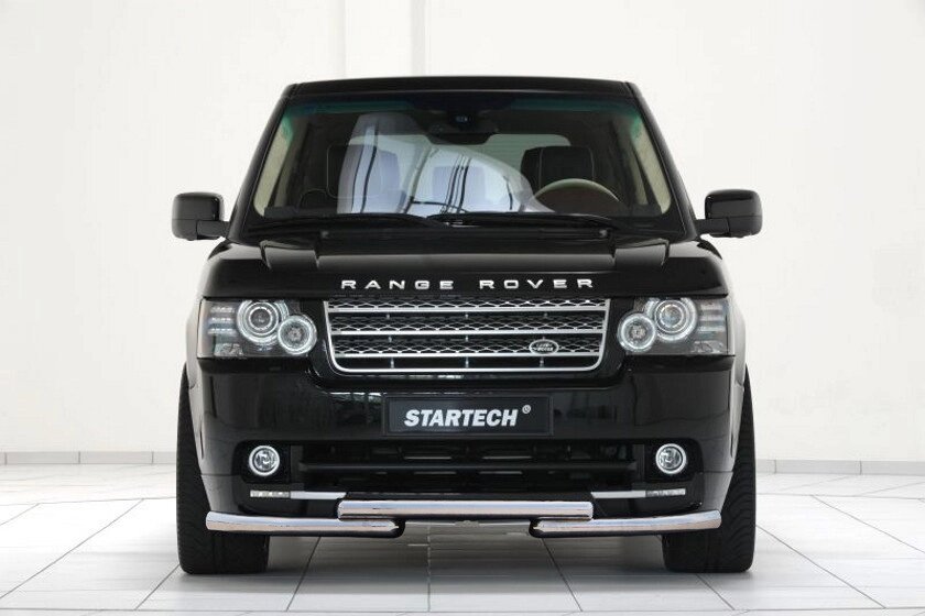 Захист переднього бампера ВУС подвійний Land Rover Range Rover Vogue 2002-2012 кенгурятник дуги пороги від компанії AUTOAS - фото 1