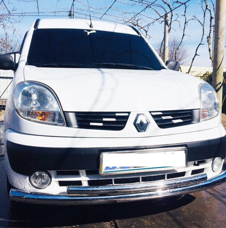 Захист переднього бампера ВУС подвійний Renault Kangoo 1998-2008 Кенгурятник захист бампера дуги пороги від компанії AUTOAS - фото 1