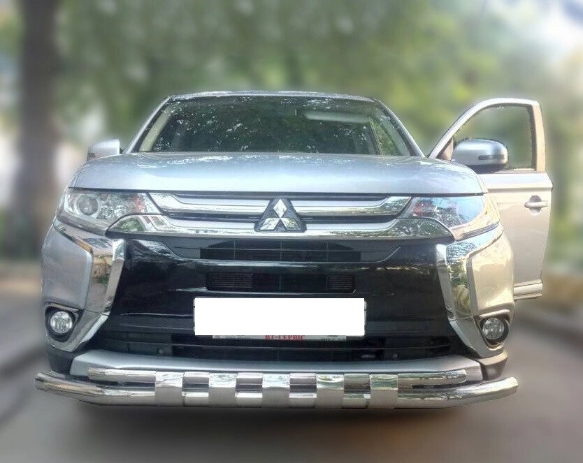 Захист переднього бампера ВУС SHARK Mitsubishi Outlander 03-06 07-11 12-14 14-16 16+ Кенгурятник дуги пороги від компанії AUTOAS - фото 1