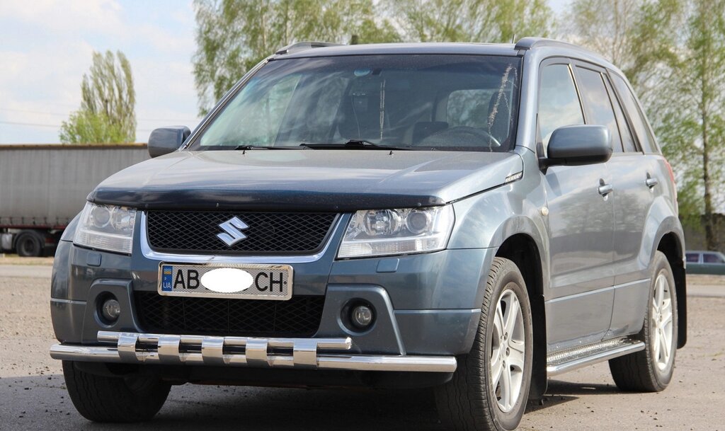 Захист переднього бампера ВУС SHARK Suzuki Grand Vitara 2012-2014 захист бампера дуги пороги від компанії AUTOAS - фото 1