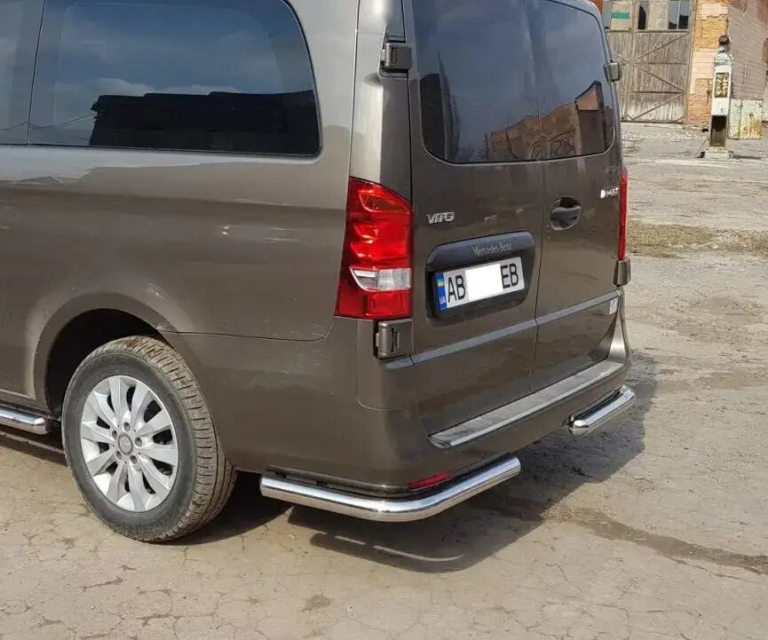 Захист заднього бампера (кути) для Ford Connect (02-12) від компанії AUTOAS - фото 1