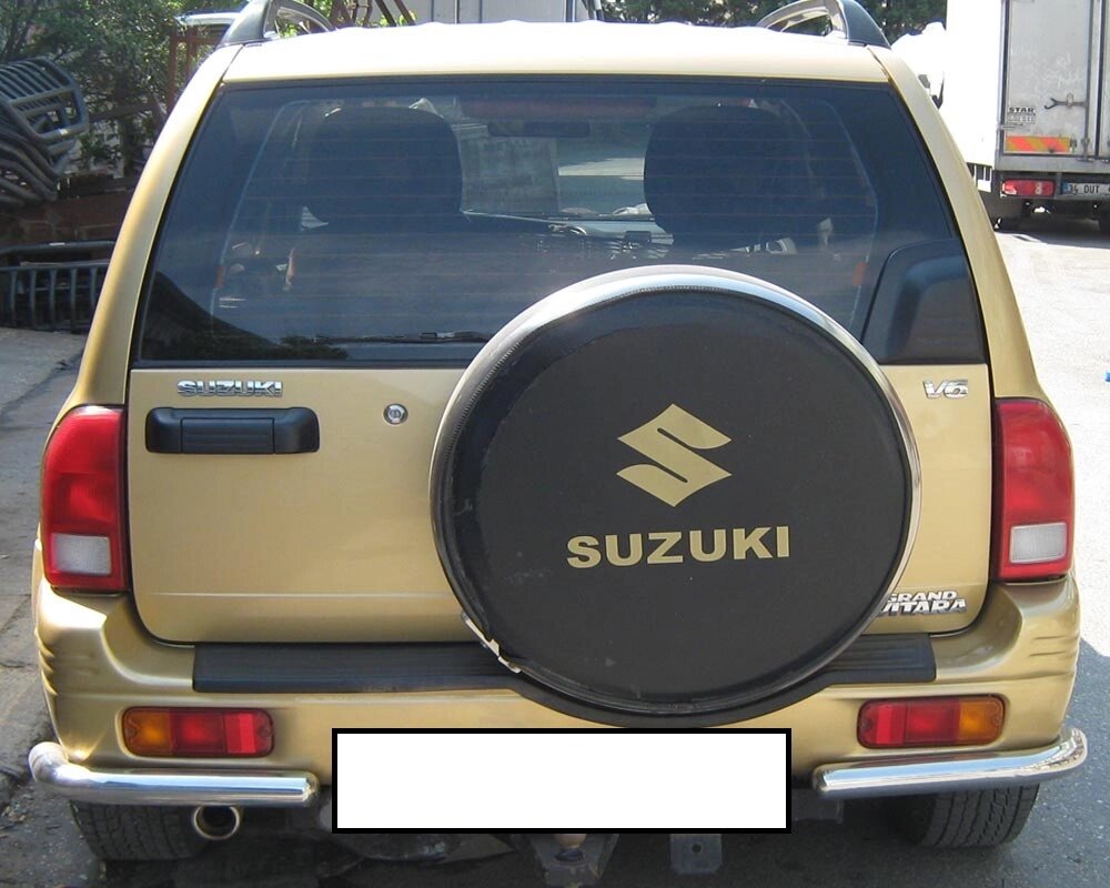 Захист заднього бампера кути Suzuki Grand Vitara 1997-2005 кенгурятник дуги бічний захист пороги від компанії AUTOAS - фото 1