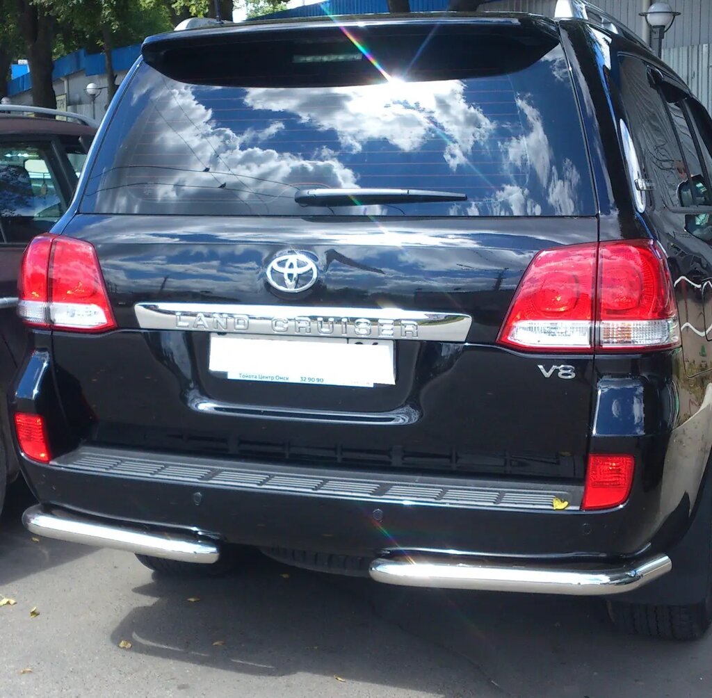 Захист заднього бампера куточки Toyota Land Cruiser 200 (2008-) від компанії AUTOAS - фото 1