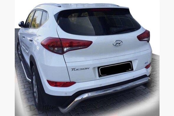 Захист заднього бампера скоба Hyundai Tucson 2016+ кенгурятник захист бампера дуги пороги від компанії AUTOAS - фото 1