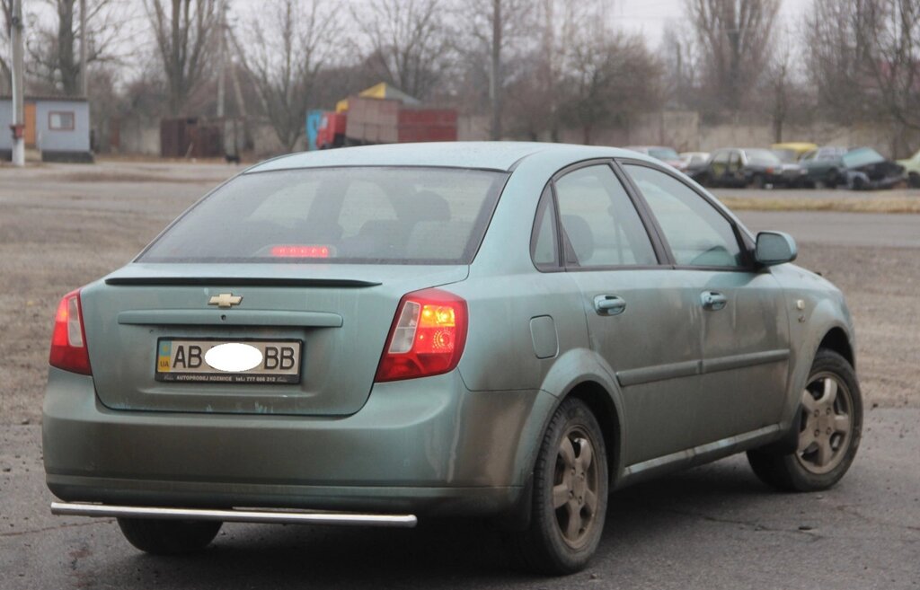 Захист заднього бампера ВУС одинарний Chevrolet Lacetti 2002+ кенгурятник дуги бічний захист пороги від компанії AUTOAS - фото 1