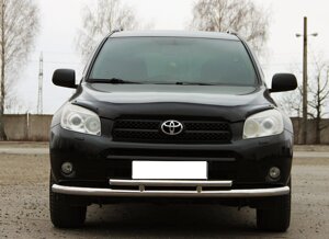 Захист переднього бампера ВУС подвійний Toyota RAV4 2005-2012 Кенгурятник дуги пороги