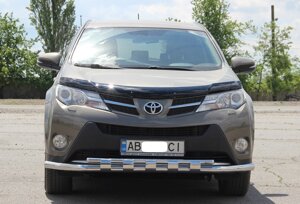 Захист переднього бампера ВУС SHARK подвійний Toyota RAV4 2013-2016 Кенгурятник дуги пороги