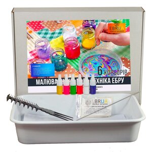 Набір для малювання на воді міні Marbling Kit (6 кольорів), Spectra