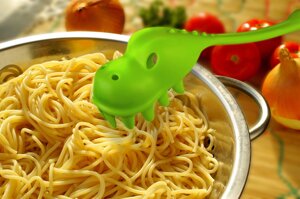 Ложка для динозавра спагетті, жир, зелений
