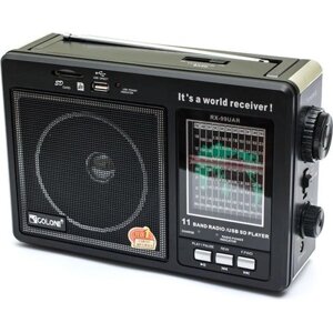 Радіоприймач від мережі 220 V і батарейок з MP3 плеєром Golon RX-99 UAR
