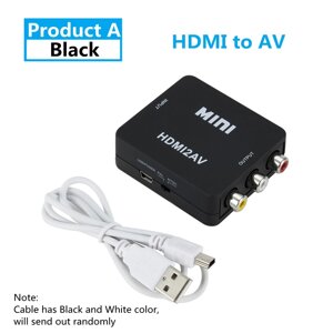 Адаптер HDMI to RCA AV перехідник конвертер