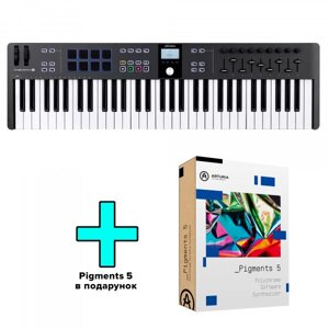 MIDI-клавіатура Arturia KeyLab Essential 61 mk3 (Black) + Arturia Pigments