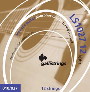 Струни для акустичної гітари Gallistrings LS1027-12 LIGHT