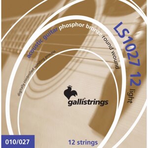 Струни для акустичної гітари Gallistrings LS1027-12 LIGHT