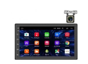 Магнітола автомобільна 2-Din із сенсорним екраном 7" Podofo V2Pro Android 9.1/GPS/Bluetooth/Wi-Fi, 2/32 Гб оригінал