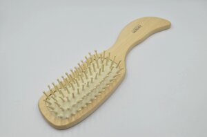 Щітка масажна для волосся дерев'яна Beauty LUXURY HB-03-10