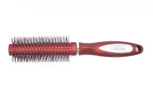 Щітка масажна для волосся з пластиковими зубчиками, кругла під фен (діаметр 50мм) Beauty LUXURY HB-04-16