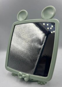 Дзеркало одностороннє косметичне настільне Beauty LUXURY M-020 зелене квадратне 21*16.5 см