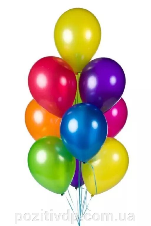 Фонтан из шаров с гелием "Ассорти", пастель,30см. 10 шаров в облаке ##от компании## Позитив - ##фото## 1