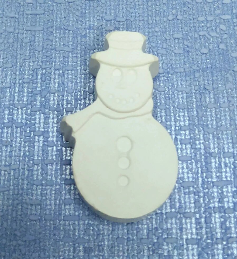 Гіпсова фігурка для розфарбовування Сніговик від компанії позитив - фото 1