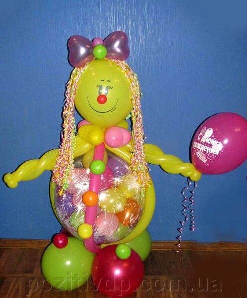 Композиція з повітряних кульок "принцеска" " від компанії позитив - фото 1