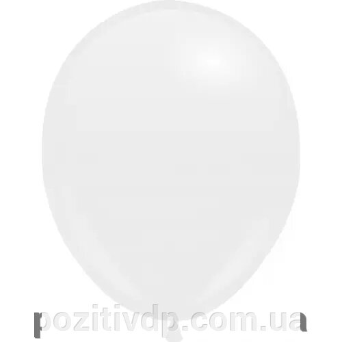 Кульки з гелієм Білий пастель 30см від компанії позитив - фото 1