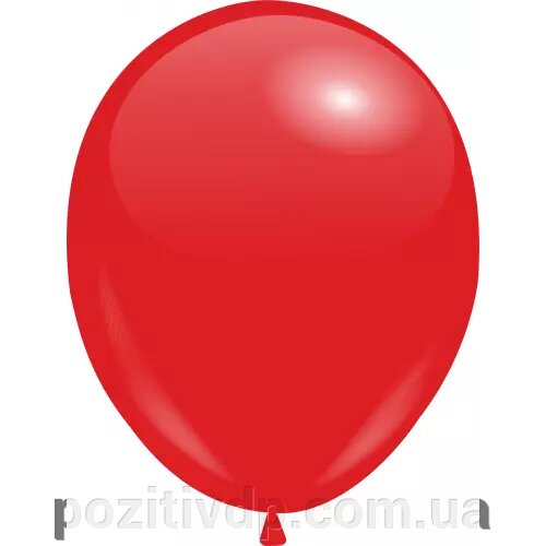 Кульки з гелієм Червоний Пастель 30см від компанії позитив - фото 1