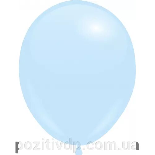 Кульки з гелієм Ніжно-блакитний пастель 30см від компанії позитив - фото 1