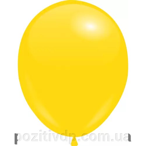 Кульки з гелієм Жовтий Пастель 30см від компанії позитив - фото 1