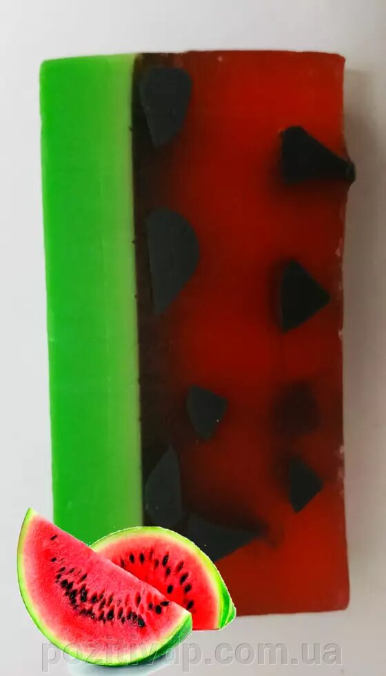 Мило "Кавуновий фреш опт" із зеленою глиною від компанії позитив - фото 1
