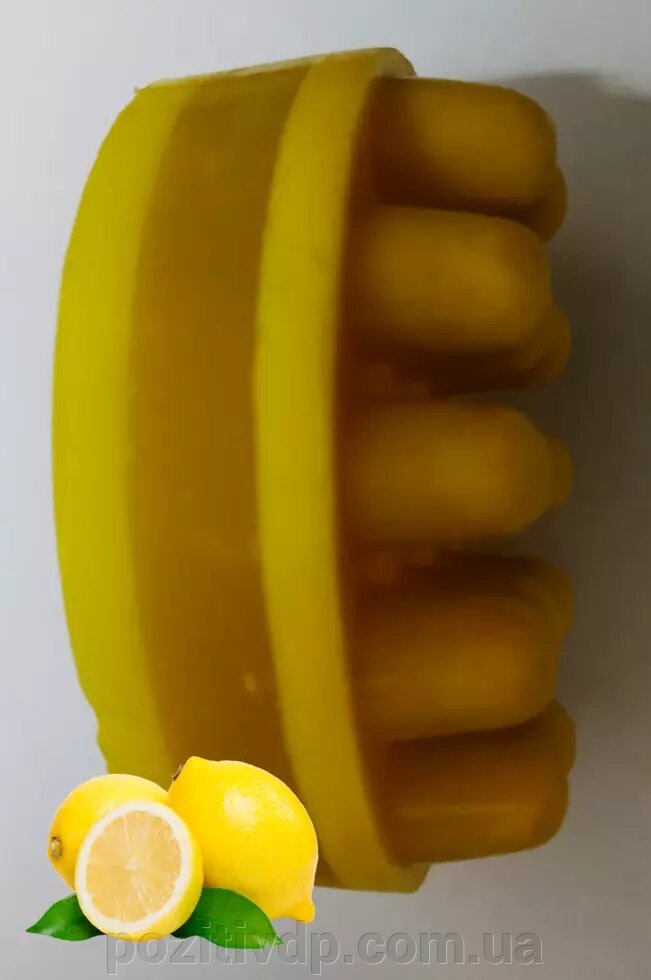 Мило ручної роботи "Лимонне" з жовтою глиною від компанії позитив - фото 1