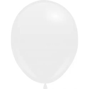Кульки з гелієм Білий пастель 30см