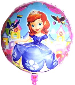 Воздушный шар с гелием "Принцесса СОФИЯ" 45см