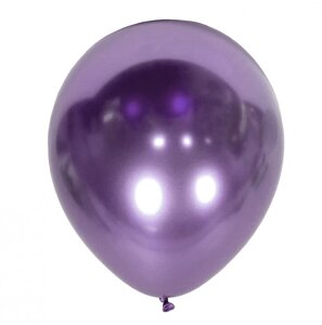 Шарики с гелием фиолетовый-хром 30см