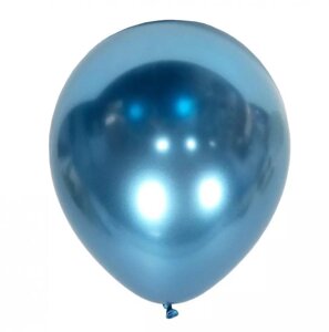 Кульки з гелієм синій-хром 30см