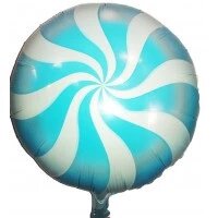 Воздушный шар с гелием Карамелька голубая 45см ##от компании## Позитив - ##фото## 1