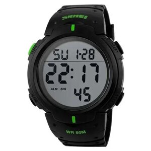 Годинник наручний чоловічий SKMEI 1068GN, водонепроникний чоловічий годинник, годинник чоловічий спортивний