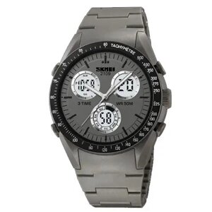 Годинник наручний чоловічий SKMEI 2109GY, армійський годинник протиударний, оригінальний чоловічий годинник