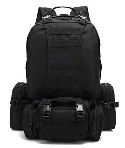 Рюкзак тактический с подсумками Mil-Tec 55 л Черный