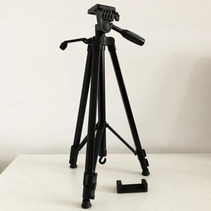 Штатив для камери, телефону, трипод, тринога TriPod 380A 0.50-1.35м, Штатив розкладний для фото