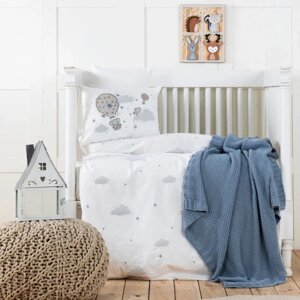 Дитячий набір в ліжечко для немовлят Karaca Home - Elephant Sky mavi (5 предметів)