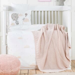 Дитячий набір в ліжечко для немовлят Karaca Home - Elephant Sky pembe (5 предметів)