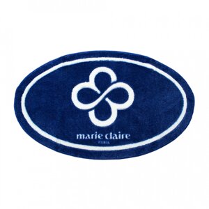 Килимок для ванної Marie Claire - Sally темно синій 66*107 овал