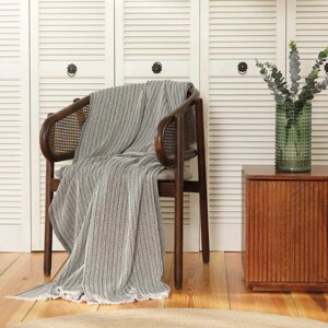 Плед-накидка Karaca Home - Secret Throw khaki хакі 130*160