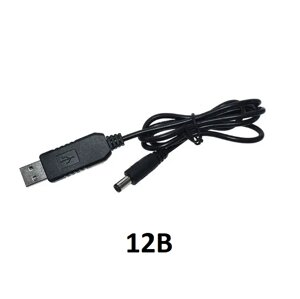 Кабель підвищувальний USB 5V — DC to 12 V, для під'єднання Wi-Fi роутера та ін. від повербанка
