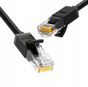 Патч корд Ugreen мережевий кабель 1000 Mбіт\с Ethernet RJ45 Cat 6 круглий 3М Black (NW102) 20161