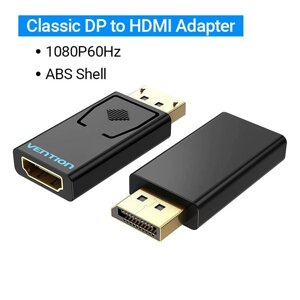 Перехідник Vention Display Port (DP) на HDMI 1080P@60Hz (Full HD) Чорний