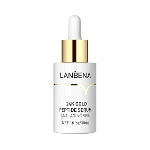 Антивікова пептидна сироватка з 24-каратним золотом Lanbena 24k Gold Peptide Serum